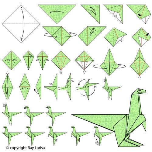 origami-dinozavr