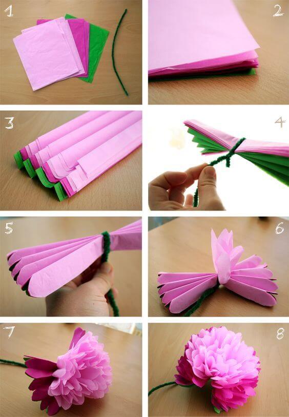 Corrugated Paper Flowers