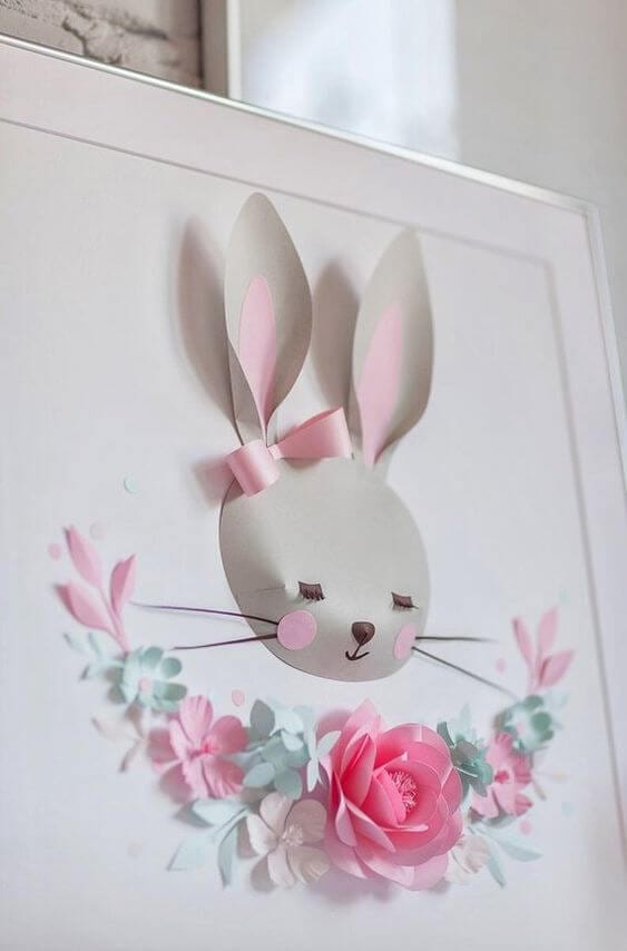 How do you make a paper bunny