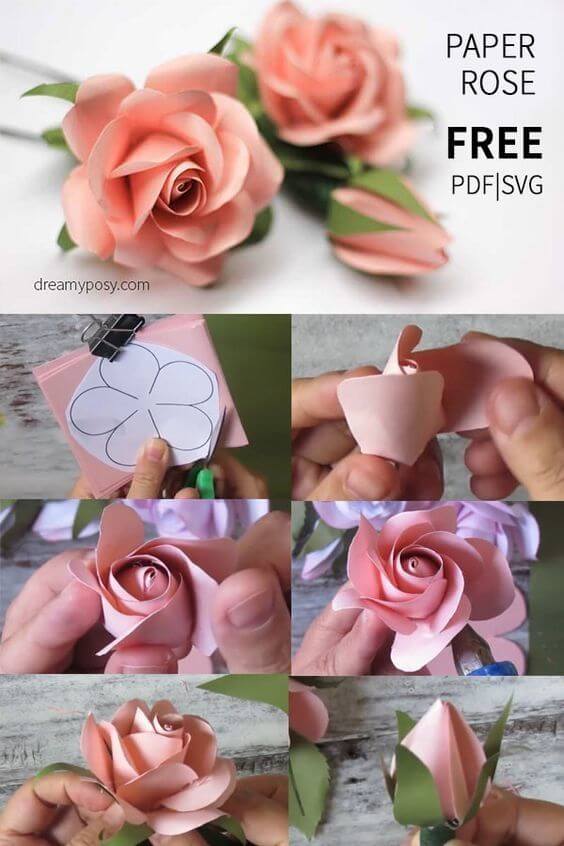 paper flowers step by step