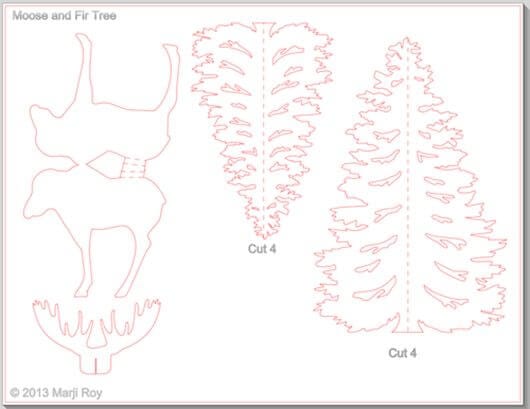 Paper lacy Christmas tree