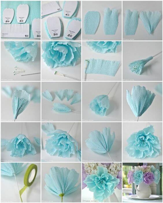 paper flowers easy