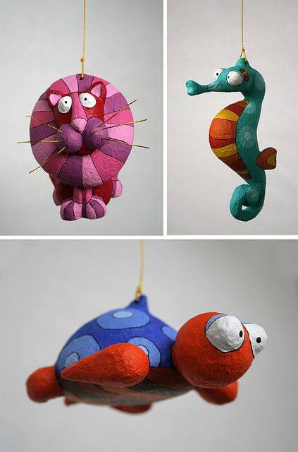 Children and paper mache