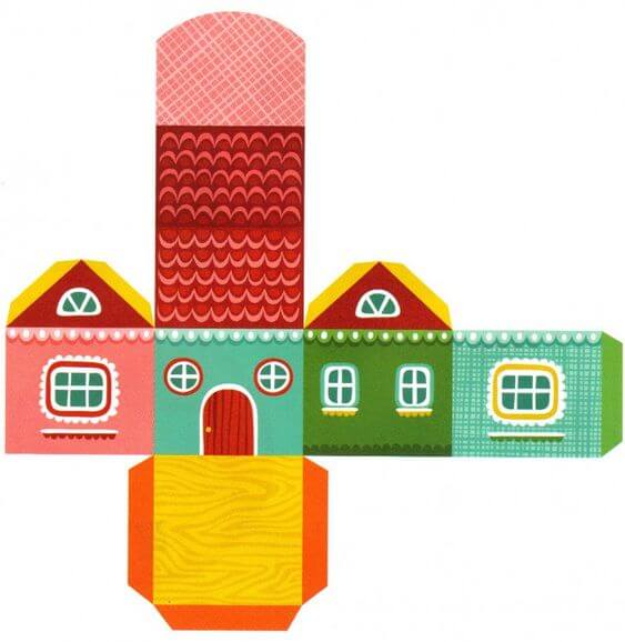 papercraft templates house