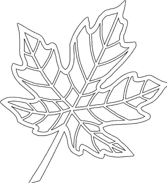 templates for paper crafts maple leaf