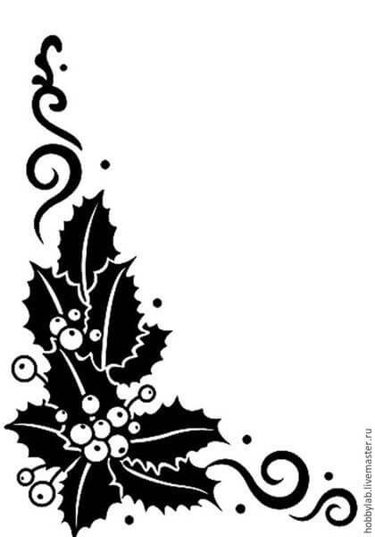 paper stencils templates for Christmas