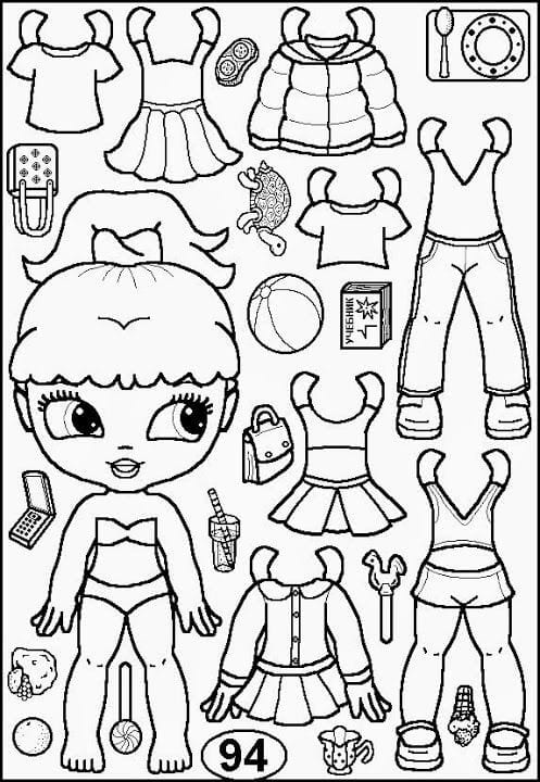 Paper dolls templates