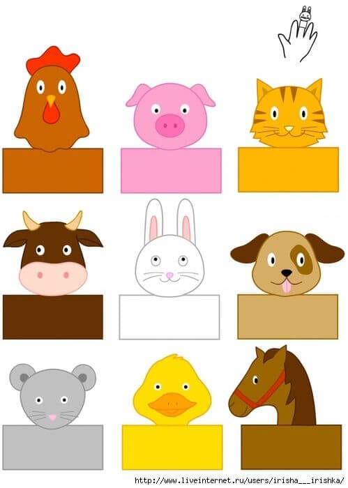 Бумажные Шаблоны для кукольного театра