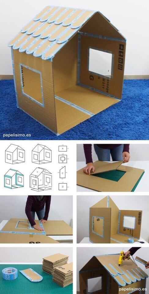 DIY cardboard house