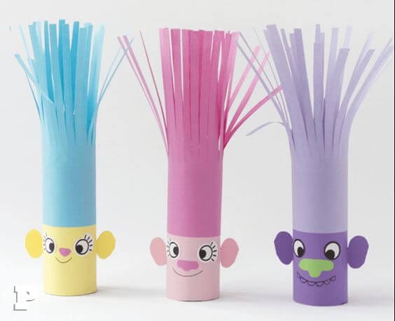 Crafts from toilet paper bushes