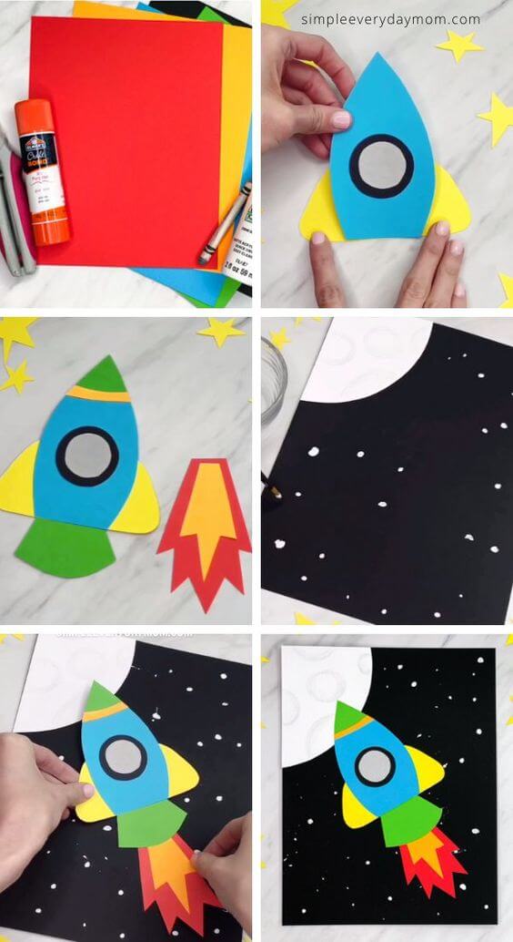 How do you make a space craft for kids