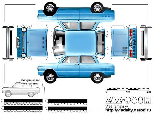 Free paper card models