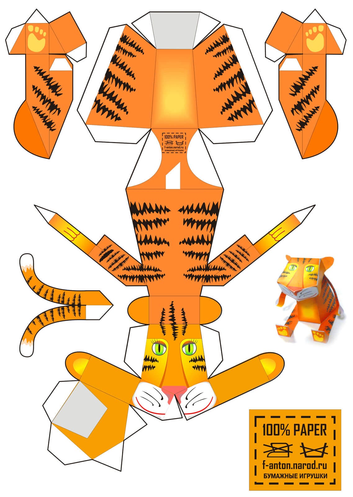 Paper tiger model