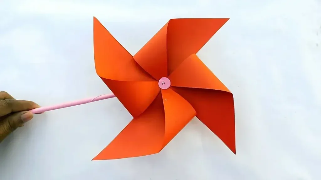 Bright paper windmill