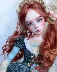 Handmade polymer clay doll