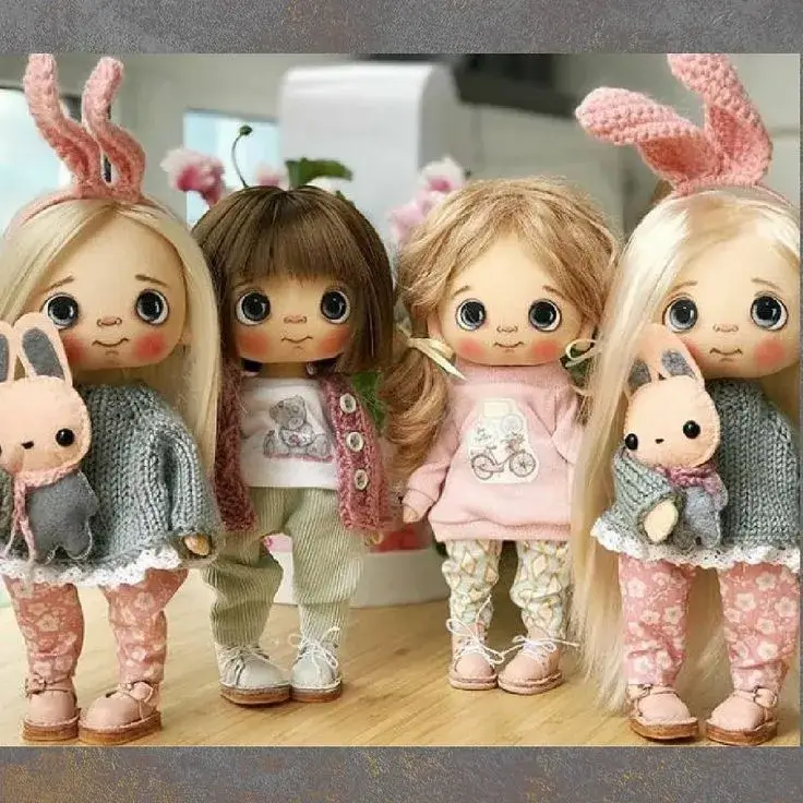 Handmade textile doll