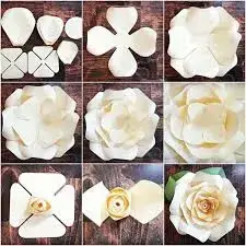 Paper flowers for interior