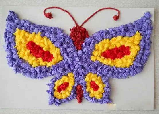 Children's crafts from napkins