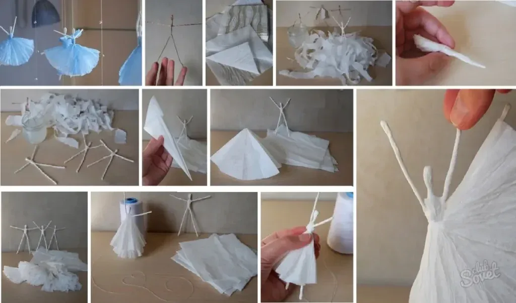 How to make a ballerina out of napkins