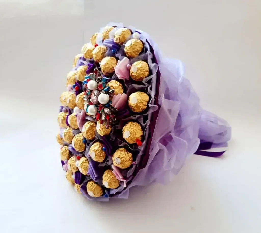 Beautiful bouquet of sweets