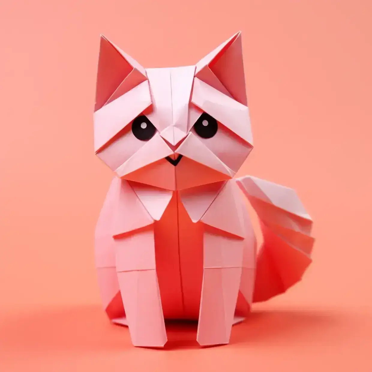 How to make origami cat