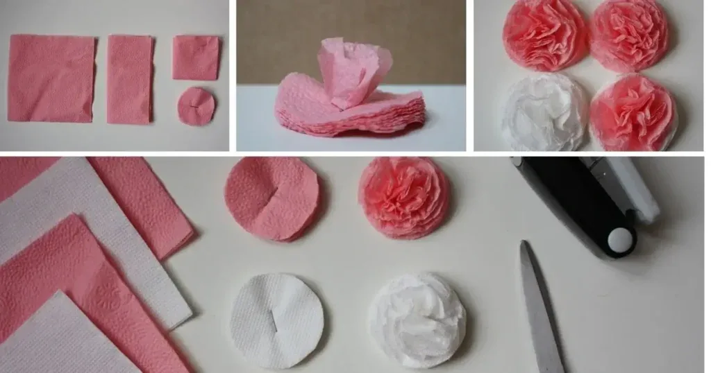 How to make a flower out of napkins