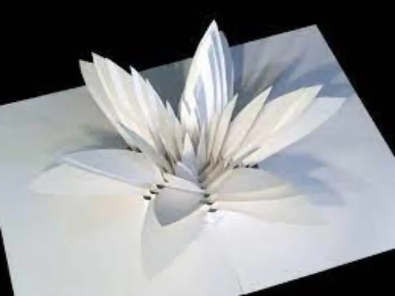 A flower made of paper