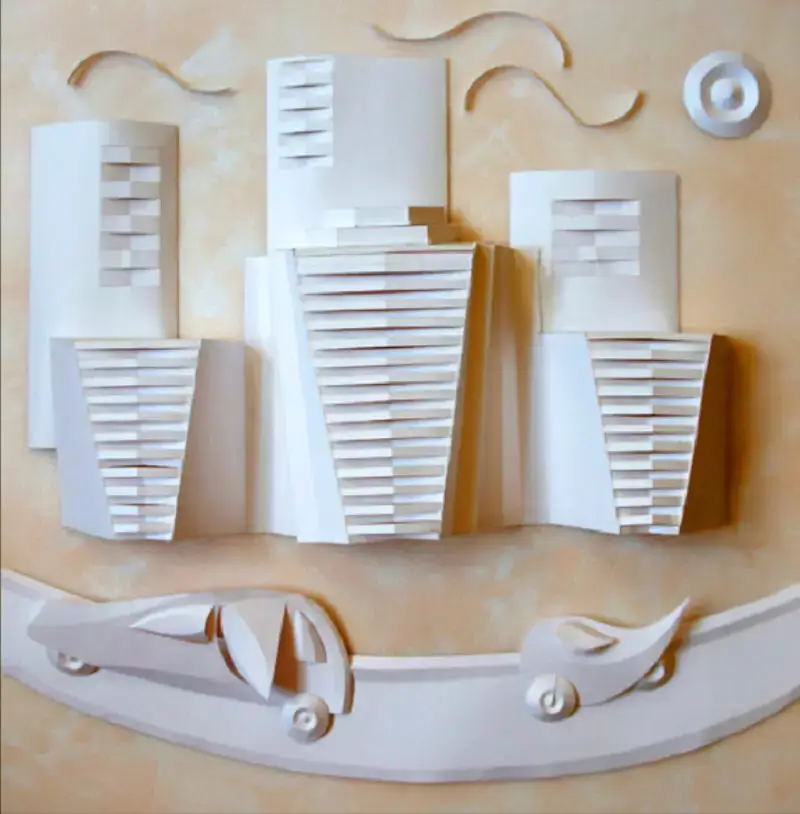 A city made of paper