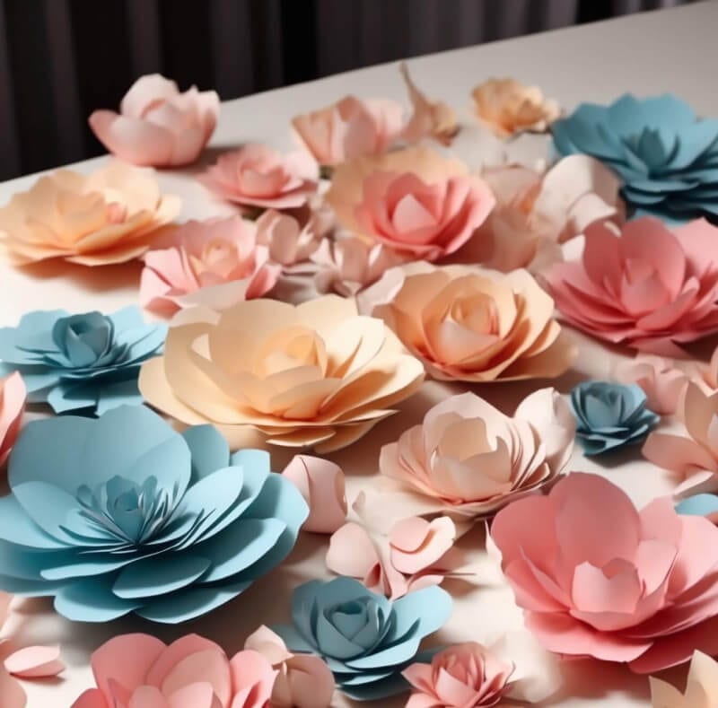 Цветок из бумаги