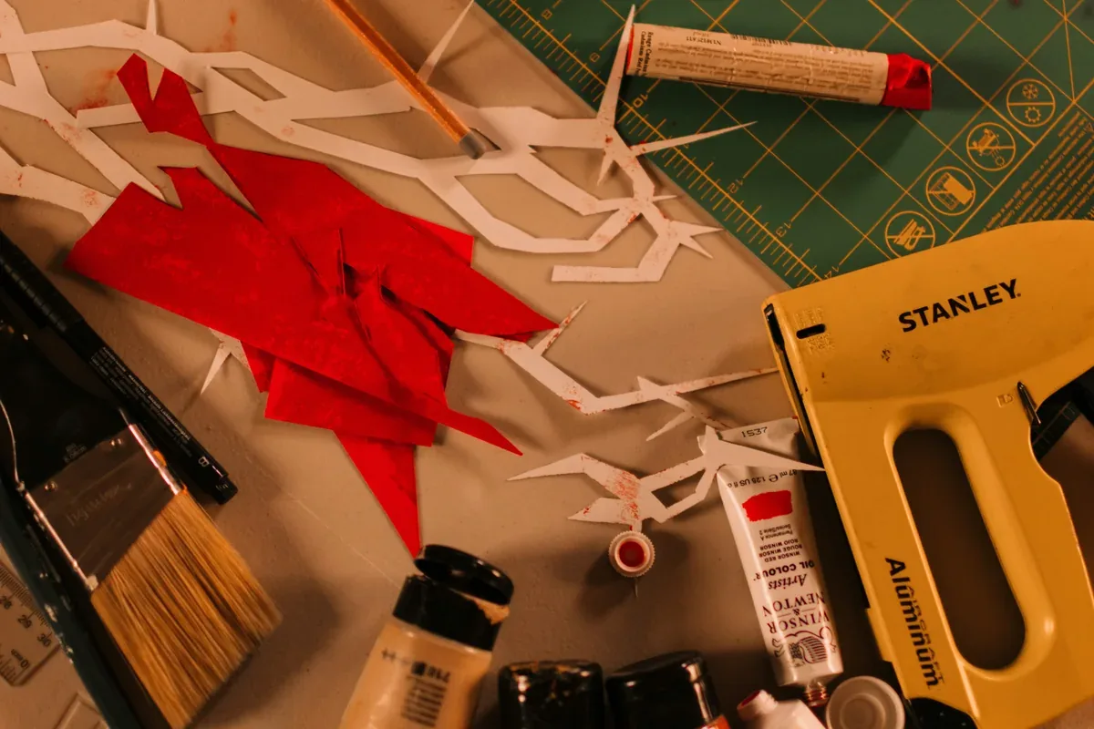 Back-to-school paper photo props including signs and tags