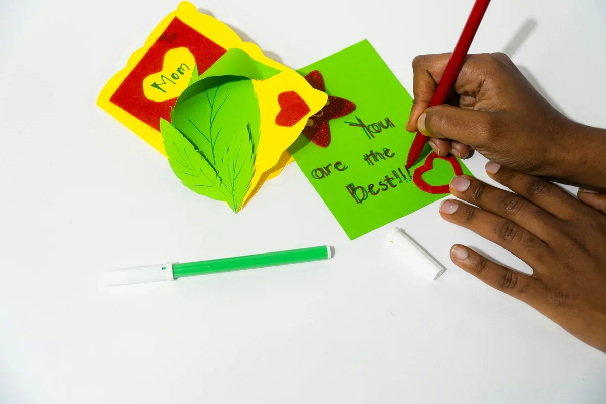 Handmade paper card idea for Grandparents Day