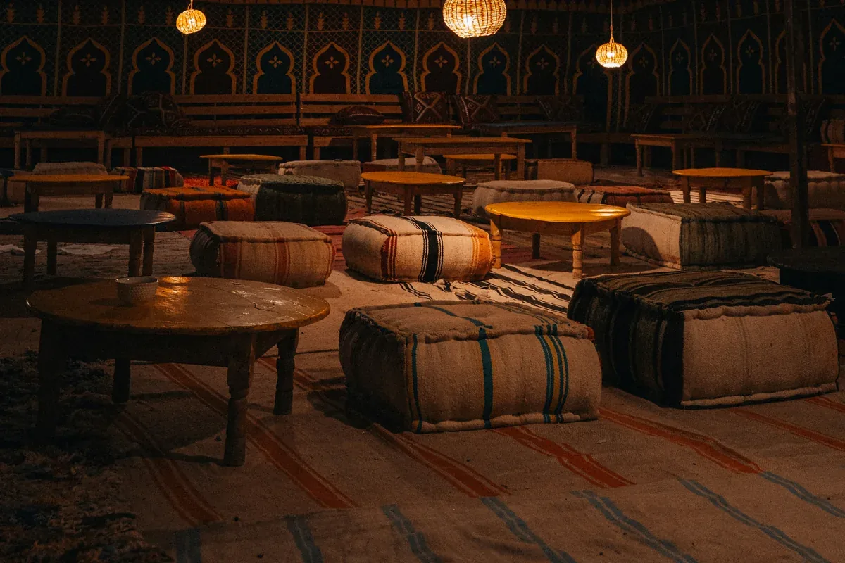 Close-up of paper garland elements for an Oktoberfest party